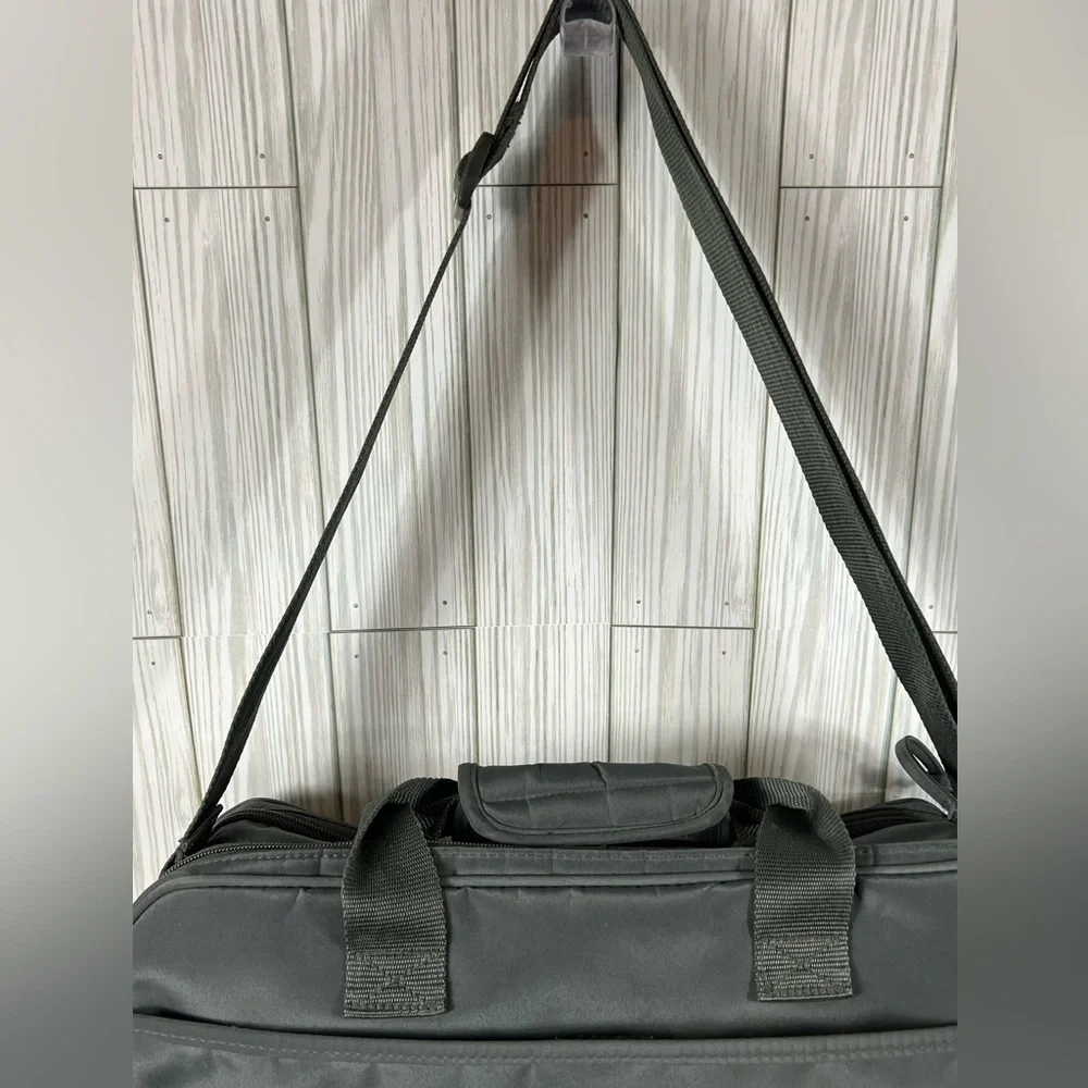 Eddie Bauer Olive Green Mercer Quilted Diaper Bag